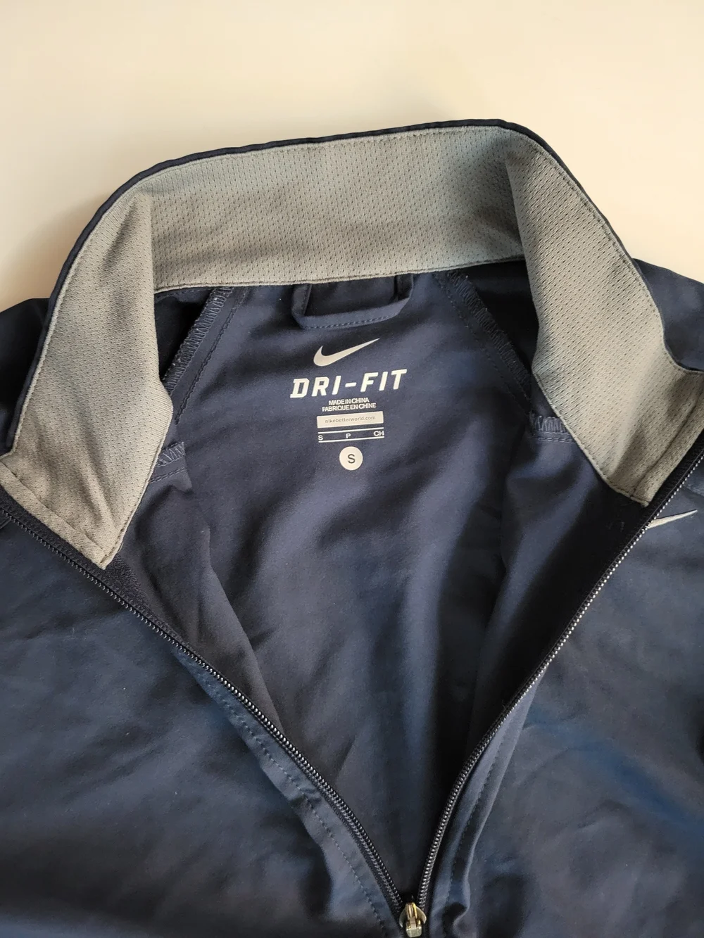 Nike Navy Dri-FIT Performance Zip-up Jacket
